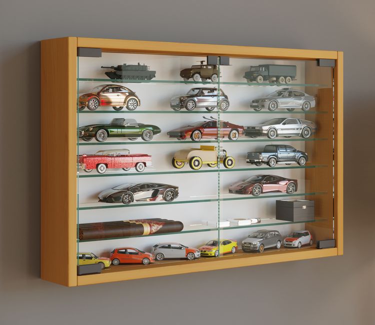 Produktbild: H&auml;ngevitrine Wandvitrine Sammel Deko Mandosa XL