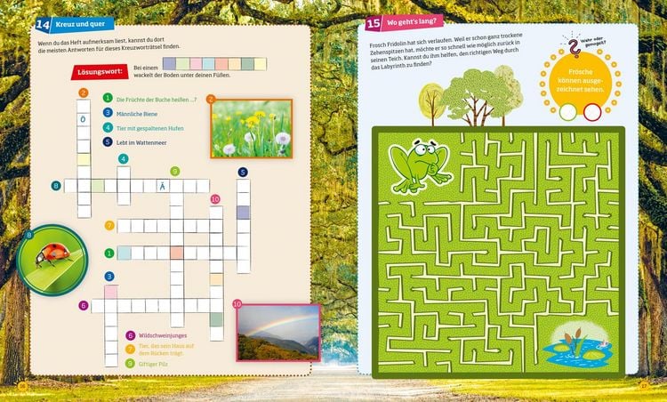 Produktbild: WAS IST WAS R&auml;tseln und Stickern: Natur