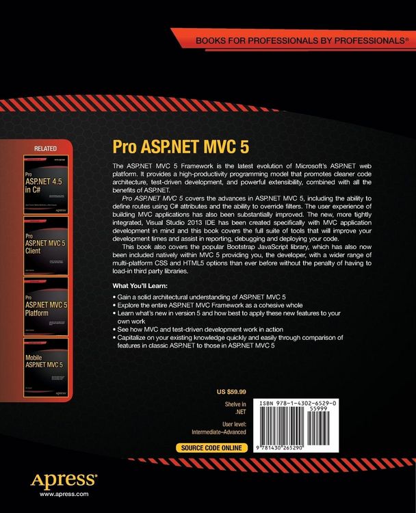 Produktbild: Pro Asp.Net Mvc 5