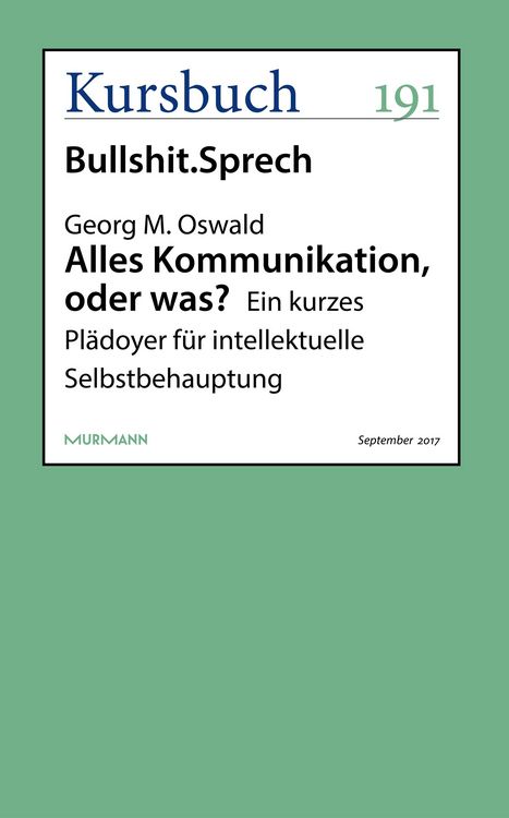 Produktbild: Alles Kommunikation, oder was?