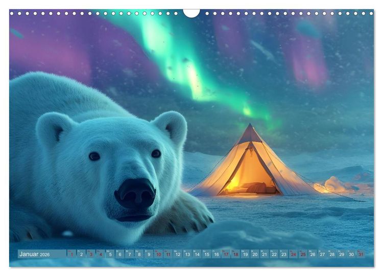 Produktbild: Camping Extreme (Wandkalender 2026 DIN A3 quer), CALVENDO Monatskalender