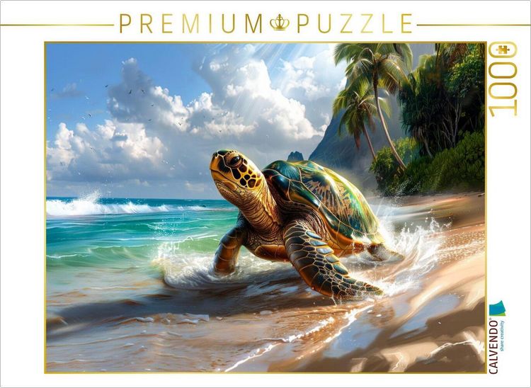 Produktbild: CALVENDO Puzzle Flossen voraus ins Blaue | 1000 Teile Lege-Gr&ouml;&szlig;e 64x48cm Foto-Puzzle f&uuml;r gl&uuml;ckliche Stunden