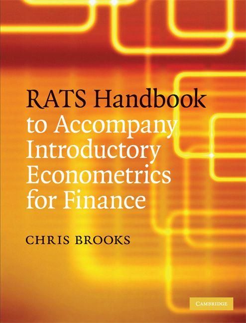 Produktbild: RATS Handbook to Accompany Introductory Econometrics for Finance