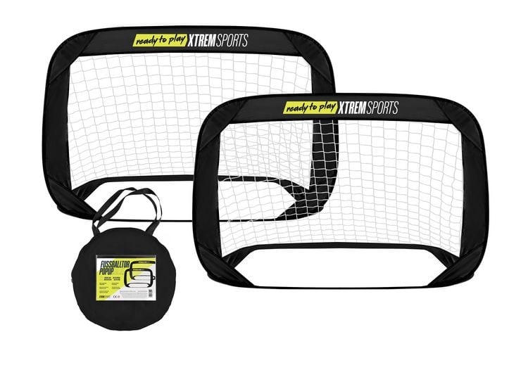 Produktbild: XTREM TOYS & SPORTS Pop-Up-Fu&szlig;balltor 2er-Set