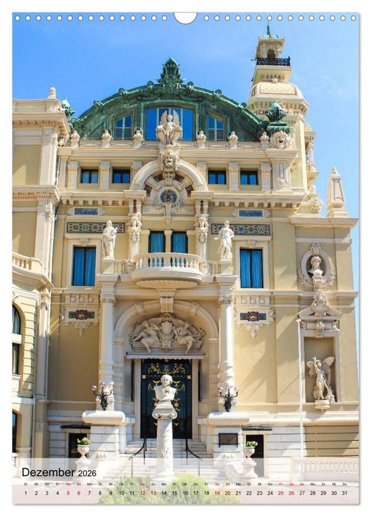 Produktbild: Monaco - Historisches Monaco (Wandkalender 2026 DIN A3 hoch), CALVENDO Monatskalender
