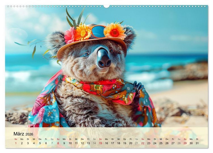 Produktbild: Koalas im Modefieber. Flauschig und Chic beim Fotoshooting (Wandkalender 2026 DIN A2 quer), CALVENDO Monatskalender