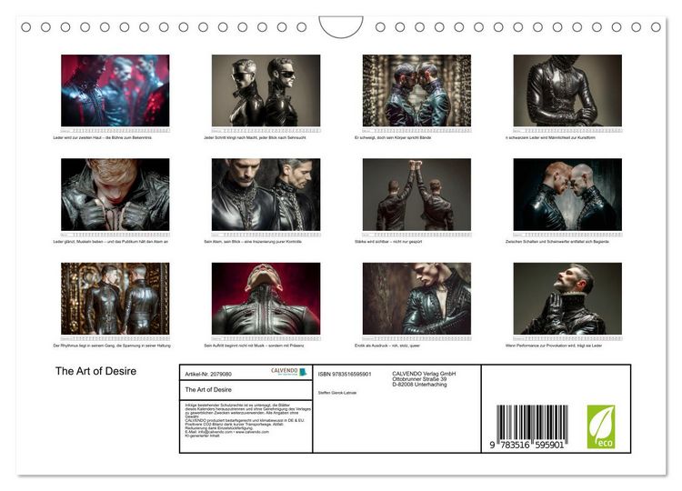 Produktbild: The Art of Desire (Wandkalender 2026 DIN A4 quer), CALVENDO Monatskalender