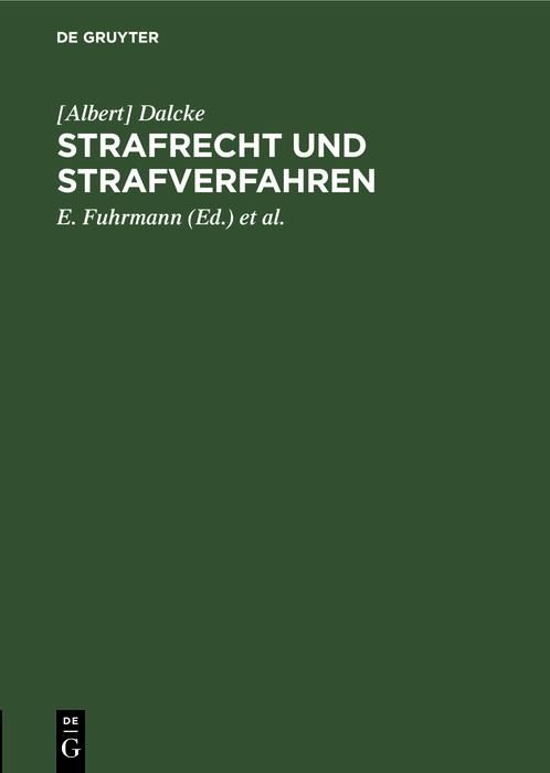 Produktbild: Strafrecht und Strafverfahren