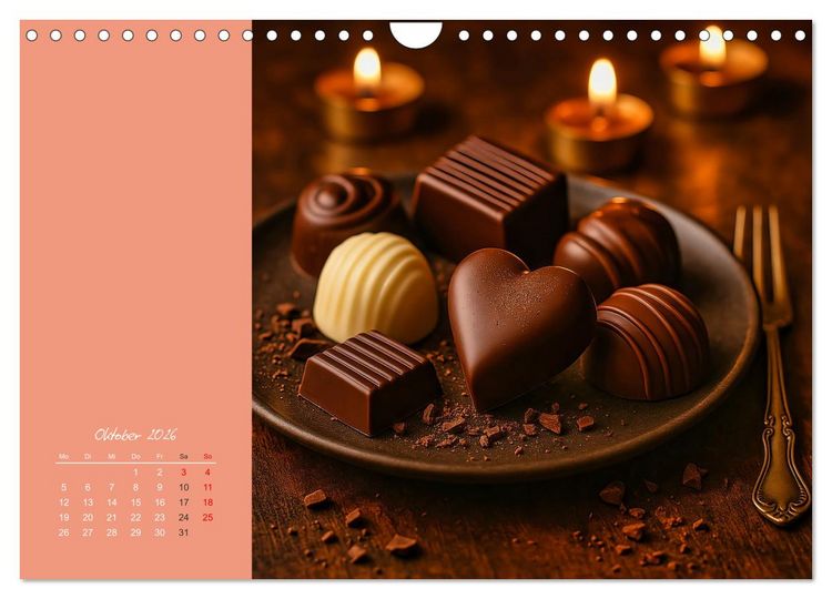 Produktbild: Sag's mit Schokolade (Wandkalender 2026 DIN A4 quer), CALVENDO Monatskalender