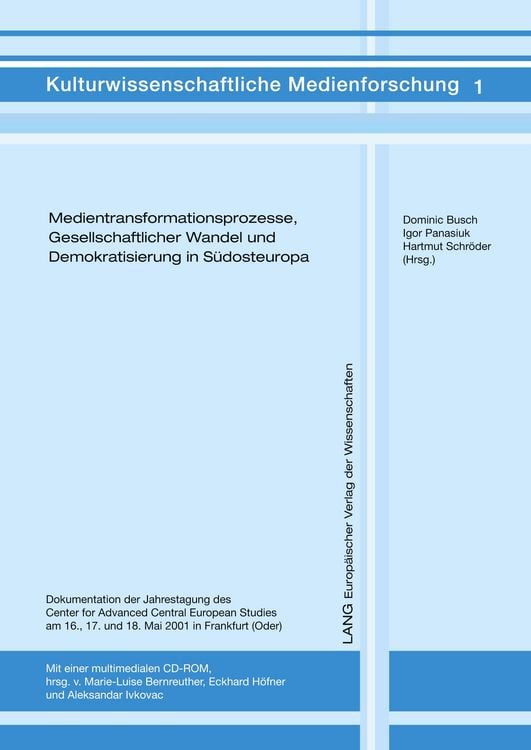 Produktbild: Medientransformationsprozesse, Gesellschaftlicher Wandel und Demokratisierung in S&uuml;dosteuropa