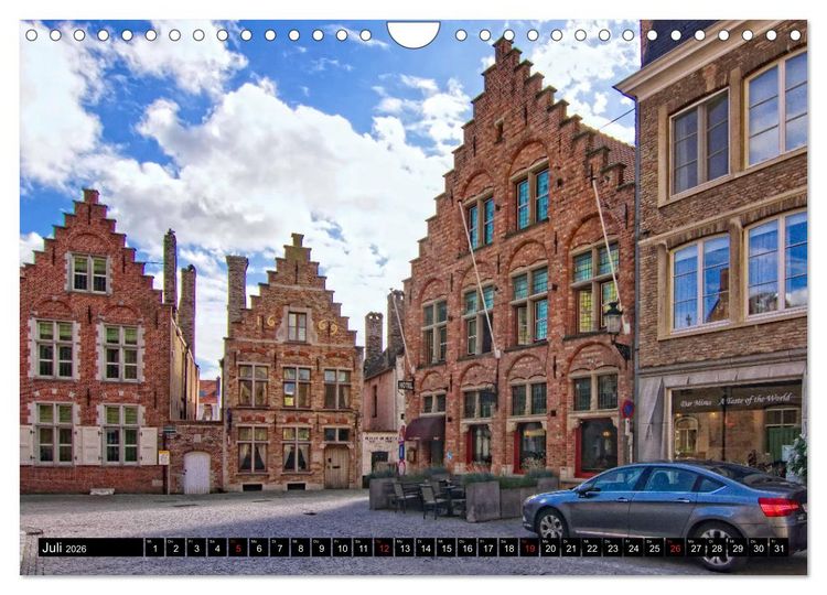 Produktbild: Stadtansichten Br&uuml;gge - das Venedig des Nordens (Wandkalender 2026 DIN A4 quer), CALVENDO Monatskalender