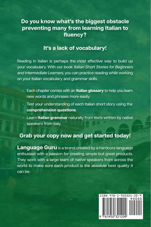 Produktbild: Italian Short Stories for Beginners and Intermediate Learners