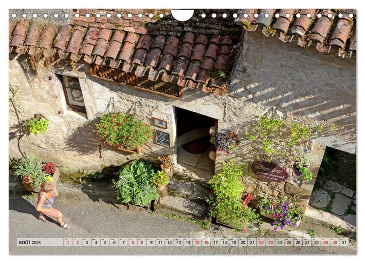 Produktbild: Saint-Cirq-Lapopie Village (Calendrier mural 2026 DIN A4 vertical), CALVENDO calendrier mensuel