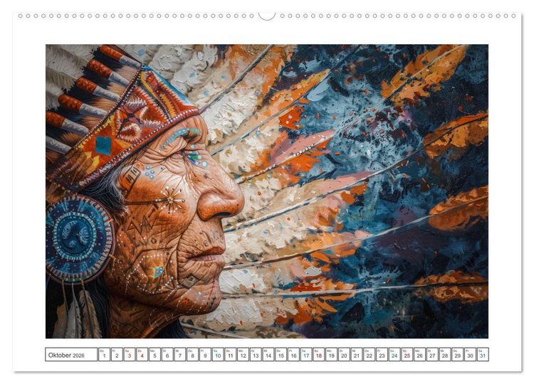 Produktbild: Indian Spirits (Wandkalender 2026 DIN A2 quer), CALVENDO Monatskalender