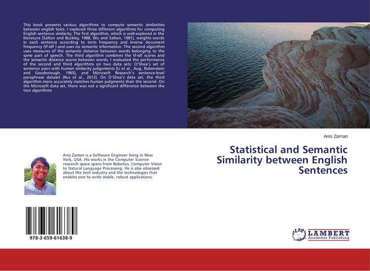 Produktbild: Statistical and Semantic Similarity between English Sentences