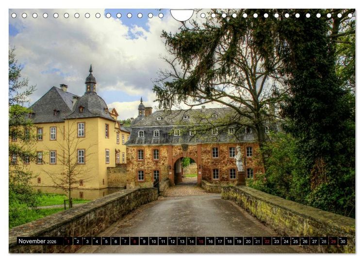 Produktbild: Burgen und Schl&ouml;sser der Eifel (Wandkalender 2026 DIN A4 quer), CALVENDO Monatskalender