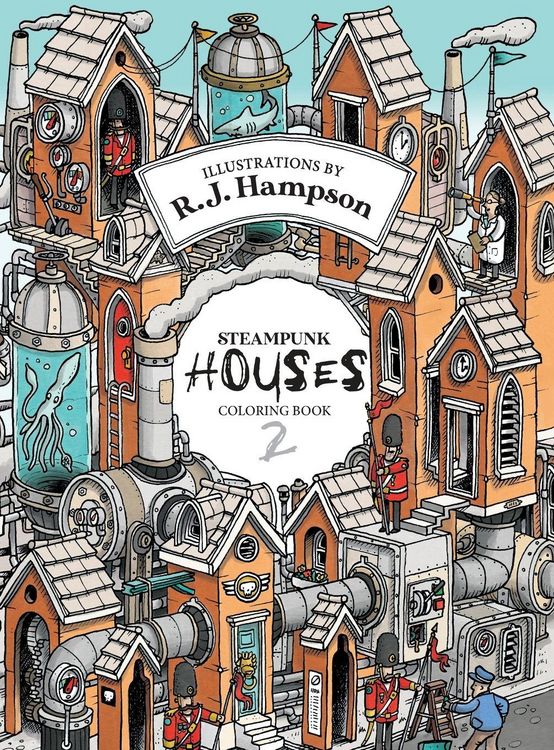 Produktbild: Steampunk Houses 2 Colouring Book