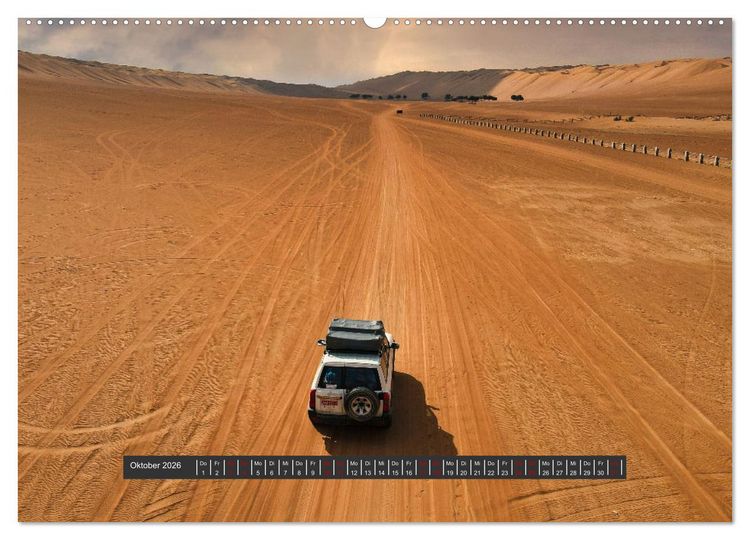 Produktbild: OMAN Offroad Travel Log (hochwertiger Premium Wandkalender 2026 DIN A2 quer), Kunstdruck in Hochglanz