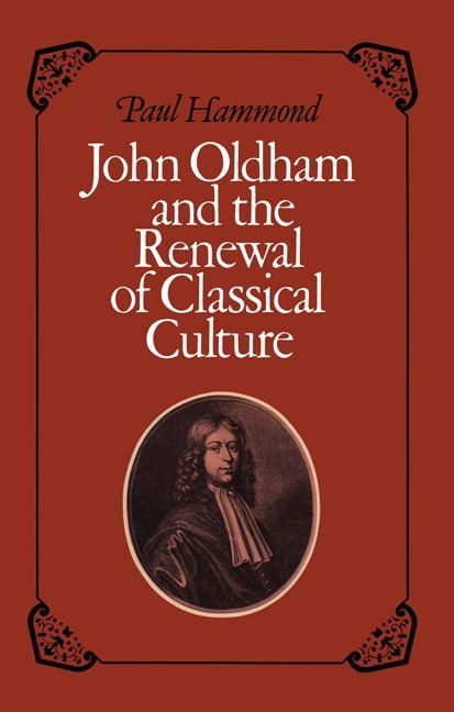 Produktbild: John Oldham and the Renewal of Classical Culture