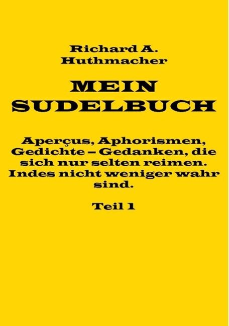 Produktbild: Mein Sudelbuch, Teil 1