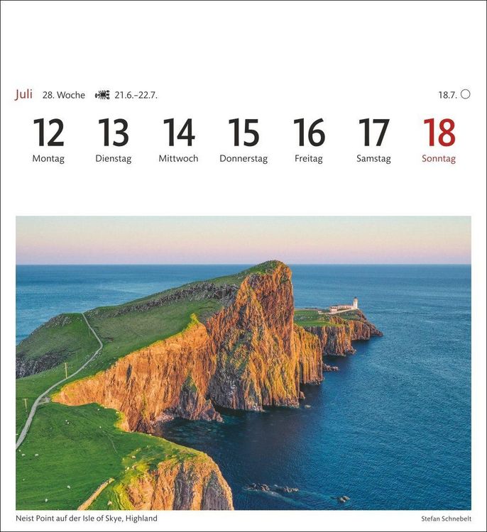 Produktbild: Schottland Sehnsuchtskalender 2027 - Wochenkalender mit 53 Postkarten