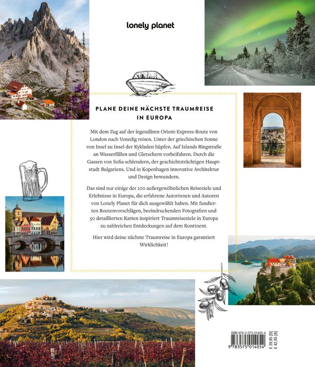 Produktbild: LONELY PLANET Bildband Traumreiseziele in Europa