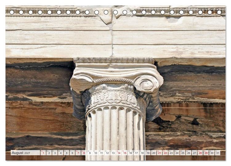 Produktbild: Die Architektur des alten Griechenlands (Tischkalender 2027 DIN A5 quer), CALVENDO Monatskalender