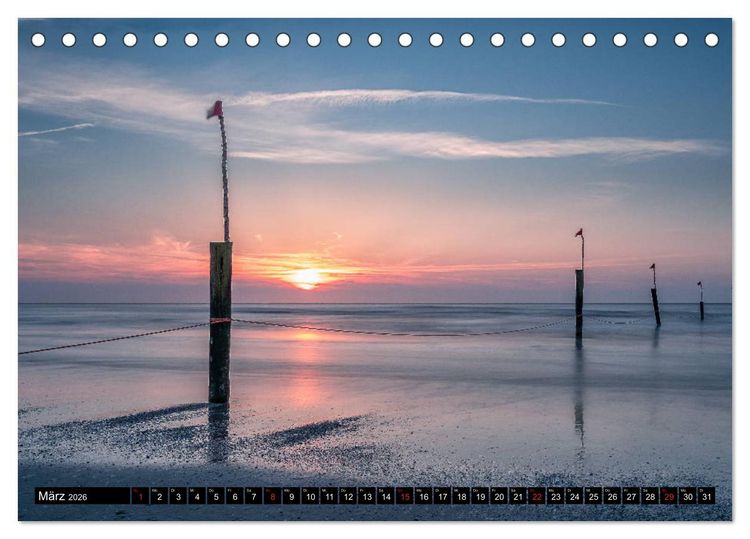 Produktbild: Mein Jahr auf Norderney (Tischkalender 2026 DIN A5 quer), CALVENDO Monatskalender