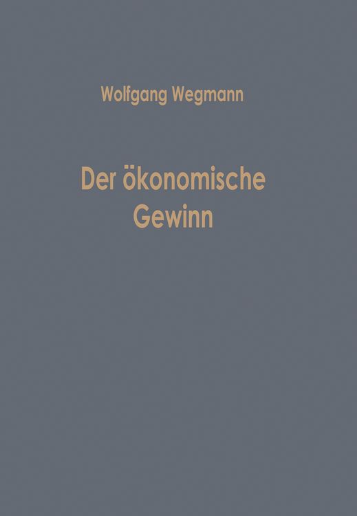 Produktbild: Der &ouml;konomische Gewinn