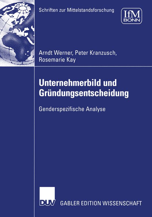 Produktbild: Unternehmerbild und Gr&uuml;ndungsentscheidung