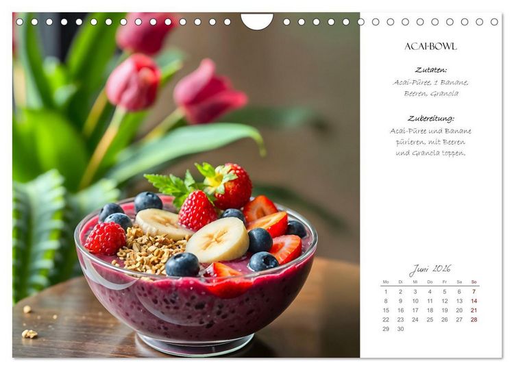 Produktbild: Superfood Power - Gesunde und leckere Superfood-Snacks (Wandkalender 2026 DIN A4 quer), CALVENDO Monatskalender