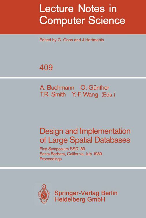 Produktbild: Design and Implementation of Large Spatial Databases