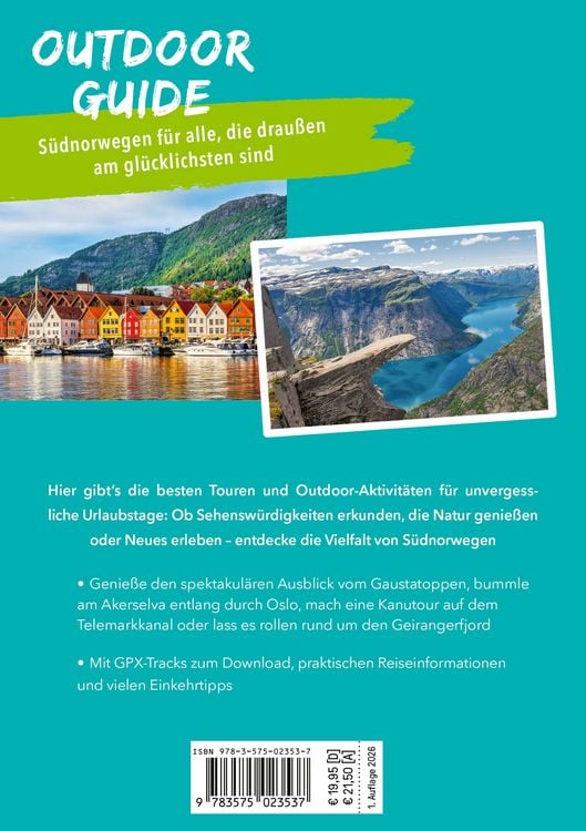 Produktbild: MARCO POLO OUTDOOR GUIDE Reisef&uuml;hrer S&uuml;dnorwegen