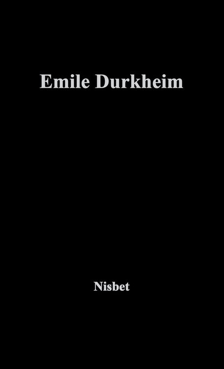 Produktbild: Emile Durkheim