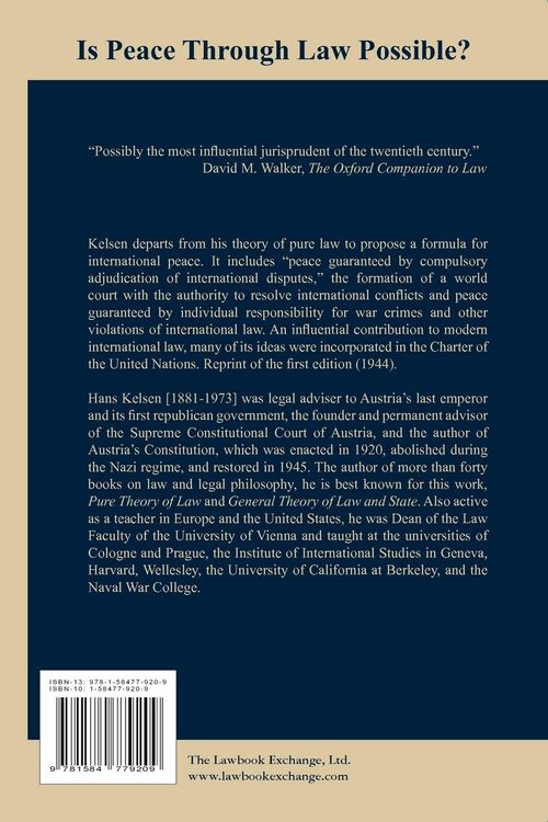 Produktbild: Peace Through Law