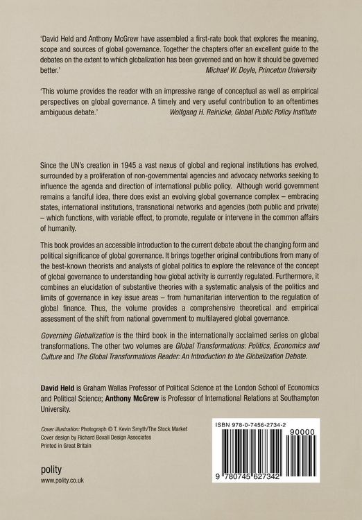 Produktbild: Governing Globalization