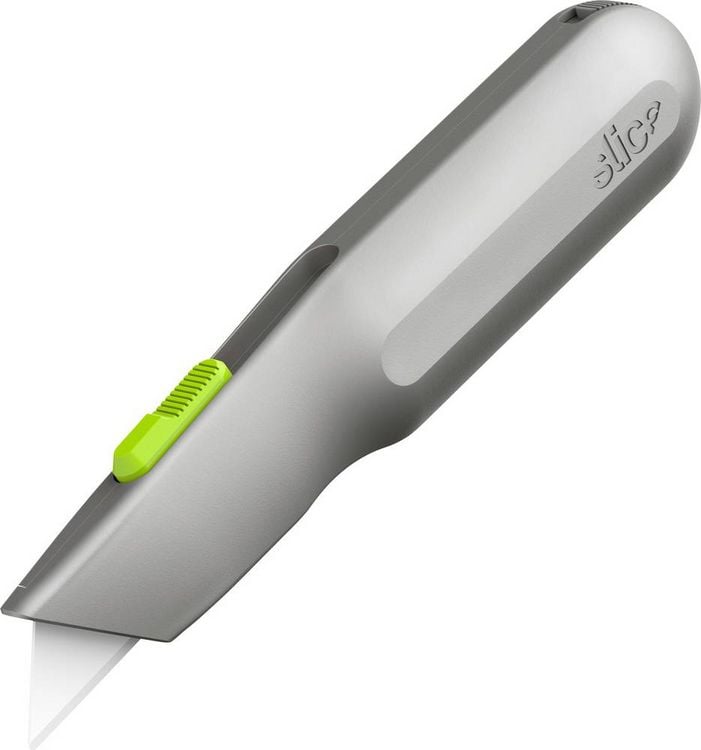 Produktbild: Slice 10491 Cuttermesser mit Metallgriff und Klingenr&uuml;ckzug 1St.