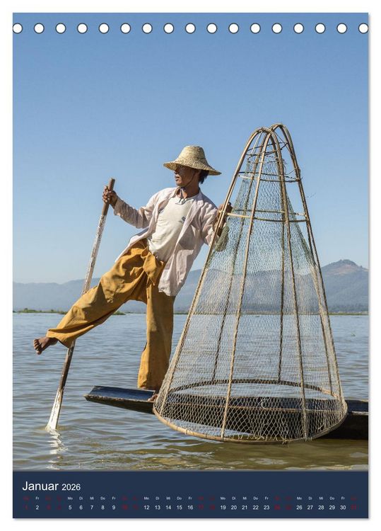 Produktbild: Reise durch Myanmar (Tischkalender 2026 DIN A5 hoch), CALVENDO Monatskalender