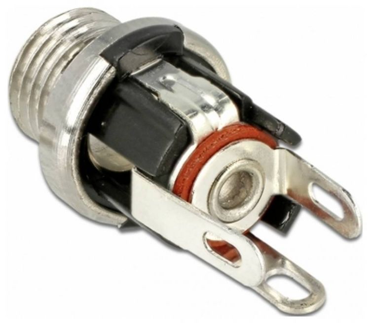 Produktbild: Delock 89910 Niedervolt-Steckverbinder Buchse, Einbau 5.5mm 2.1mm 1St.