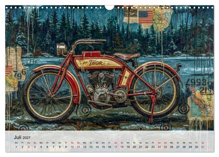 Produktbild: Kult-Motorr&auml;der der USA (Wandkalender 2027 DIN A3 quer), CALVENDO Monatskalender