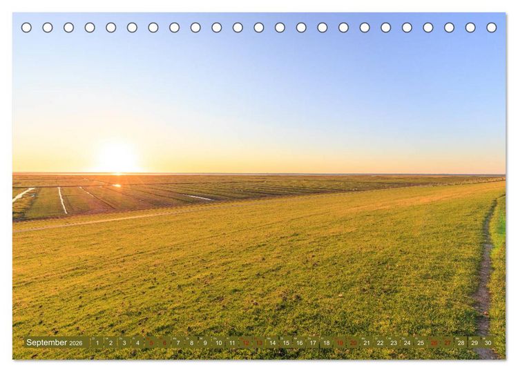 Produktbild: Einmaliges Westerhever (Tischkalender 2026 DIN A5 quer), CALVENDO Monatskalender