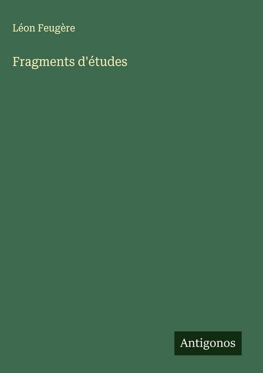 Produktbild: Fragments d'&eacute;tudes