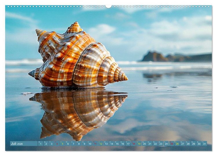 Produktbild: Faszination Muscheln (hochwertiger Premium Wandkalender 2026 DIN A2 quer), Kunstdruck in Hochglanz