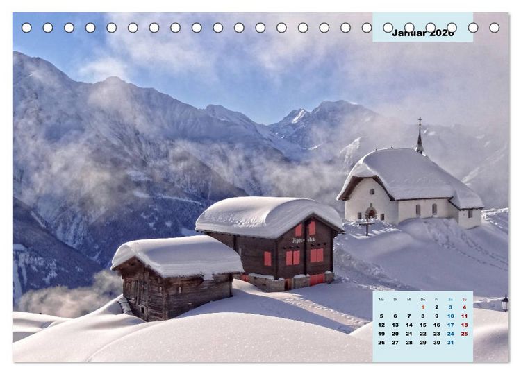 Produktbild: WANDERN &uuml;ber Stock und Stein in der Schweiz (Tischkalender 2026 DIN A5 quer), CALVENDO Monatskalender