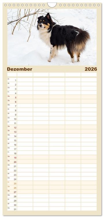 Produktbild: Familienplaner 2026 - Geliebte Tiere auf dem Bauernhof mit 5 Spalten (Wandkalender, 21 x 45 cm) CALVENDO
