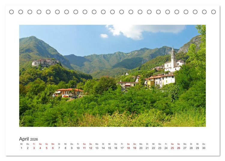 Produktbild: Valsolda. Malerische D&ouml;rfer am Luganer See (Tischkalender 2026 DIN A5 quer), CALVENDO Monatskalender