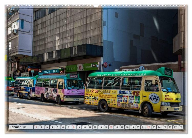 Produktbild: Hongkong, die pulsierende Metropole (hochwertiger Premium Wandkalender 2026 DIN A2 quer), Kunstdruck in Hochglanz