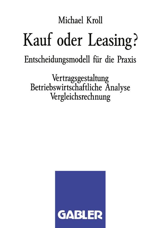 Produktbild: Kauf oder Leasing?
