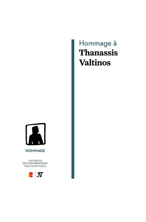 Produktbild: Hommage à Thanassis Valtinos