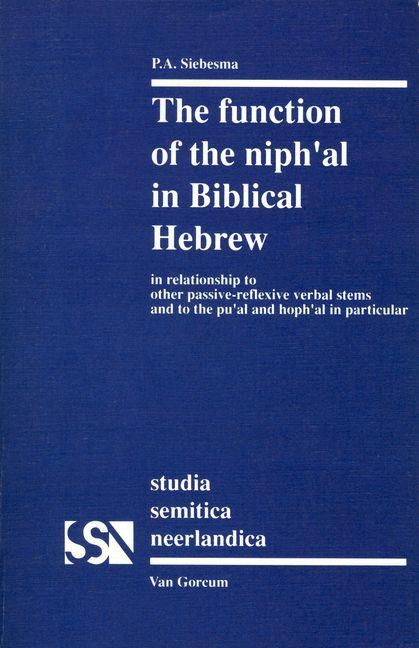 Produktbild: The Function of the Niph'al in Biblical Hebrew